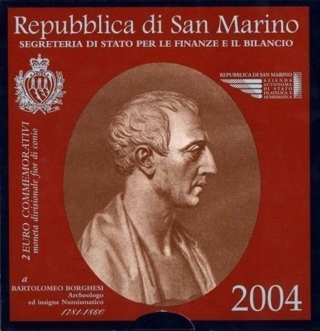 2 Euro Commemorativi San Marino 2004 Moneta Fdc