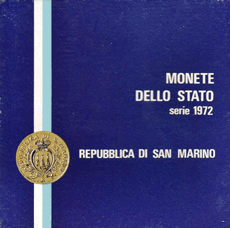 Serie Divisionale San Marino 1972 Lire 8 Monete Fdc