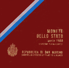 Serie Divisionale San Marino 1980 Lire 9 Monete Fdc