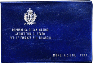 Serie Divisionale San Marino 1991 Lire 10 Monete Fdc