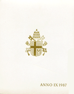 Serie Divisionale Vaticano 1987 Giovanni Paolo II Lire