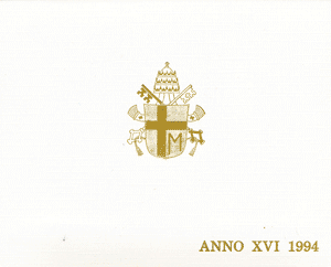Serie Divisionale Vaticano 1994 Giovanni Paolo II Lire