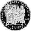 5 Euros Italia 2015 Plata Perugia Proof