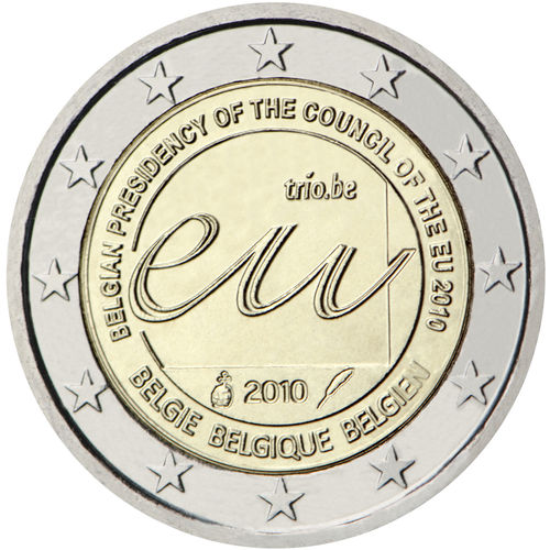 2 Euro Commemorativi Belgio 2010 Moneta