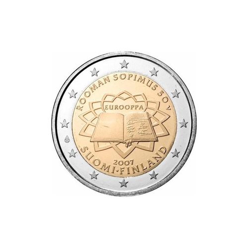 2 Euro Commemorativi Finlandia 2007 Trattato di Roma