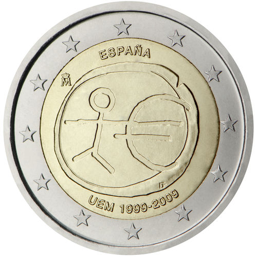 2 Euro Commemorativi Spagna 2009 Emu