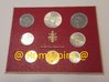 Vatikan Kms 1976 Paul VI Kursmünzensatz Lire Stempelglanz