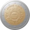 2 Euro Commemorative Coin Cyprus 2012 10 Years Euro