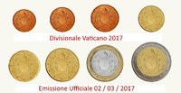 Divisionale Vaticano 2017 Nuova Monetazione
