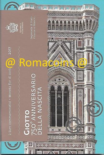 2 Euro Commemorativi San Marino 2017 Moneta Giotto