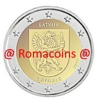 2 Euro Commemorativi Lettonia 2017 Moneta Latgale