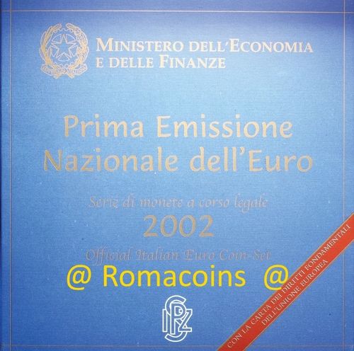 Bu Set Italy 2002 Euro 8 Coins