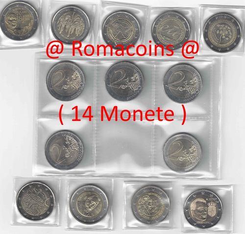 Collezione Completa 2 Euro Commemorativi 2010 14 Monete