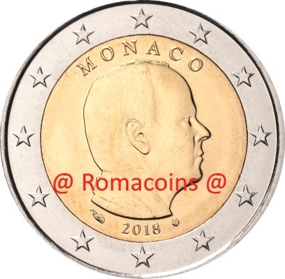 2 Euro Monaco 2018 Fdc Unc Non Circolata Introvabile !!!!!