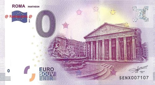 Banconota Turistica 0 Euro - Pantheon di Roma