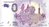 Touristische Banknote 0 Euro - Papst Franziskus