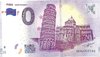 Touristische Banknote 0 Euro Souvenir Turm von Pisa