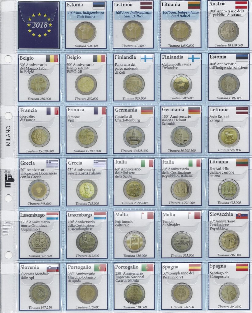 2 euro commemorative coins 2018