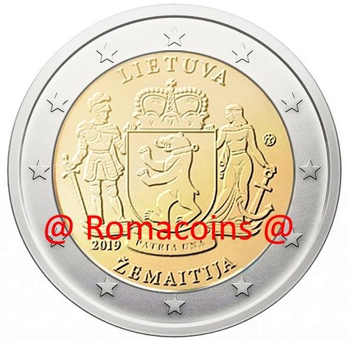 2 Euro Commemorativi Lituania 2019 Zemaitija