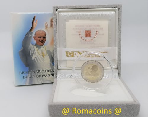 2 Euros Vatican 2020 Centenaire Naissance Saint Jean-Paul II Be