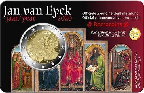 Coincard Belgio 2020 Jan van Eyck Lingua Olandese