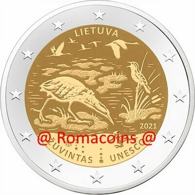 2 Euro Commemorative Coin Lithuania 2021 Unesco