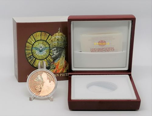 20 Euro Coin Vatican 2021 Saint Peter in Copper Proof