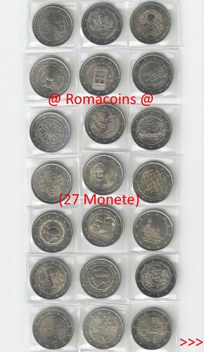 Serie Completa 2 Euros Conmemorativos 2020 27 Monedas