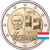 2 Euro Sondermünze Luxemburg 2022 50 Jahre Flagge