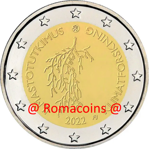 2 Euro Commemorative Coin Finland 2022 Climate Investigation