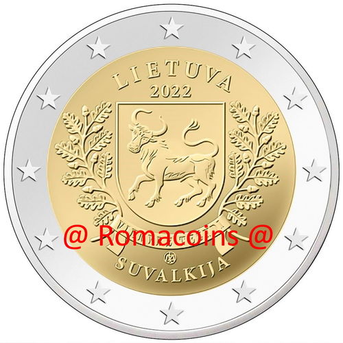 2 Euro Commemorative Coin Lithuania 2022 Suvalkija