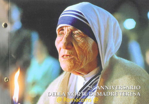 Vatican Philatelic Numismatic Cover 2022 Mother Teresa