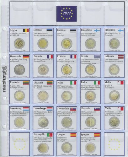 2 Euros Commémoratives 2022 Mise à jour -1