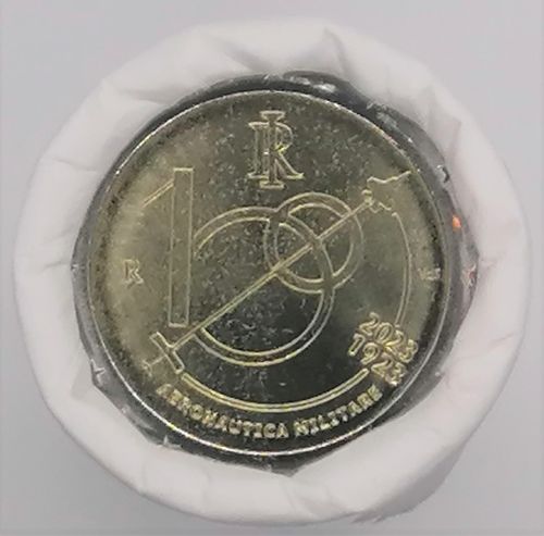 Roll Münzen Italien 2 Euro 2023 Militärische Luftfahrt Selten