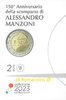 Coincard 2 Euro Sondermünze Italien 2023 Alessandro Manzoni