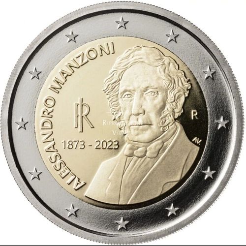 2 Euro Sondermünze Italien 2023 Alessandro Manzoni