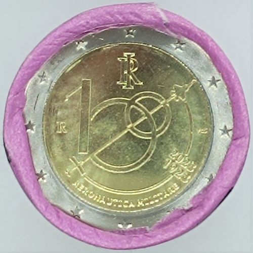 Roll Coins Italy 2 Euro Comemorative 2023 Air Force
