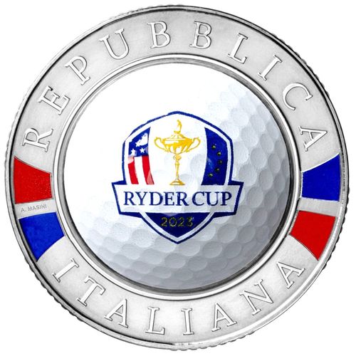 10 Euro Silver Italy 2023 Ryder Cup Golf Rome Bu
