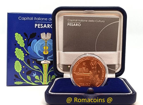5 Euro Coin Italy 2024 Pesaro in Copper Bu