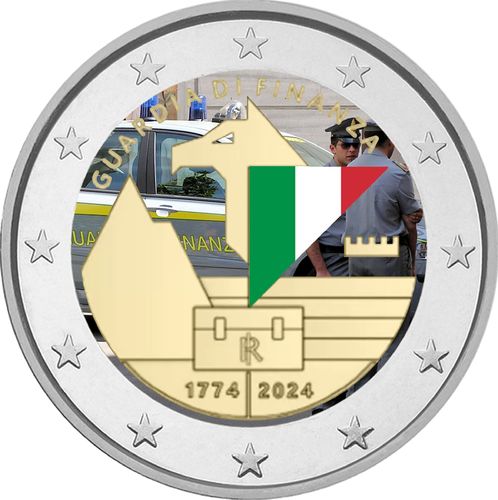 Moneda 2 Euro Especial 2024 Guardia di Finanza