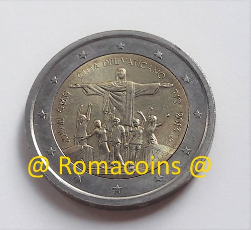Moneda 2 Euros Vaticano Conmemorativa 2013 sin cartera
