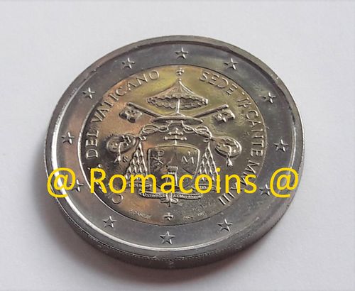 Moneda 2 Euros Vaticano Conmemorativa 2013 Sede Vacante sin cartera