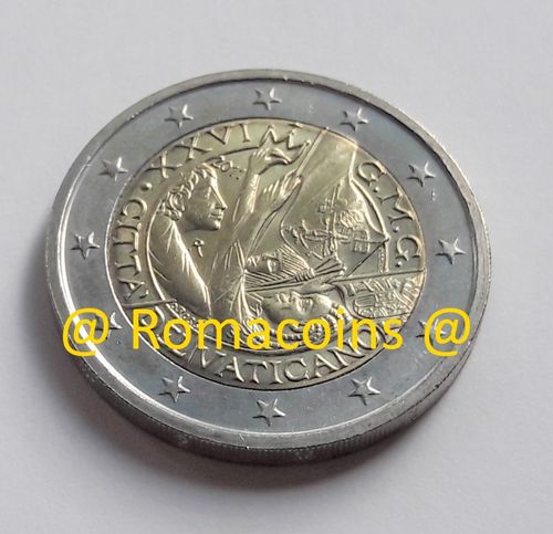 Moneda 2 Euros Vaticano Conmemorativa 2011 sin cartera