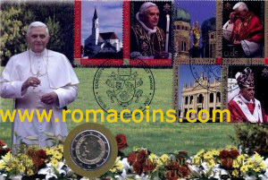 2 Euro Vaticano Busta filatelica numismatica 2007