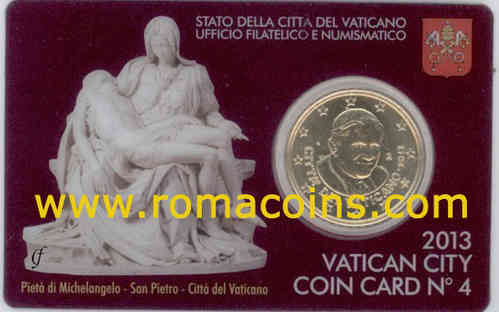 Coincard Vaticano 2013 con moneda de 50 centimos