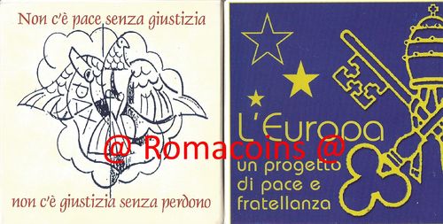 5 10 Euros Vaticano 2002 Monedas Plata Proof