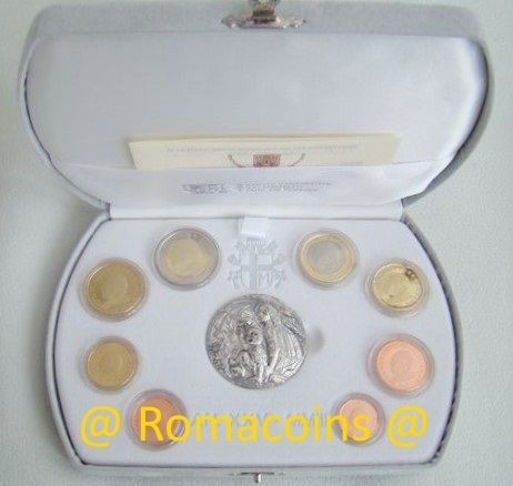 MINTAGE ONLY 65000 sets VATICAN OFFICIAL BU 2003 3,88 EURO COIN SET VERY RARE. 