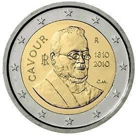 2 Euros Conmemorativos Italia 2010 Cavour Unc