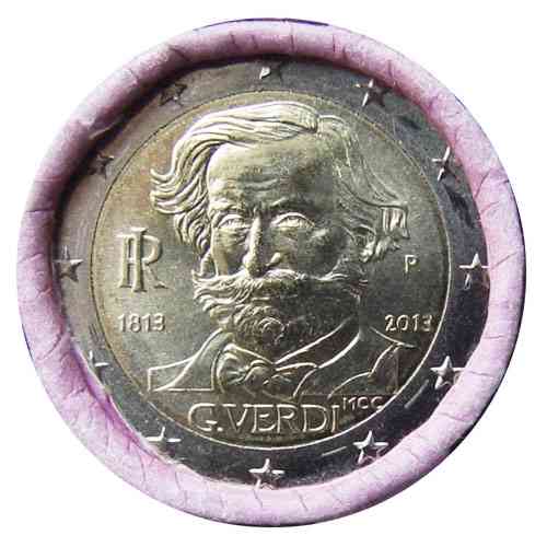 2 Euros Italia 2013 Giuseppe Verdi Rollo