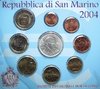 Bu Saint-Marin 2004 Série Euros Coffret